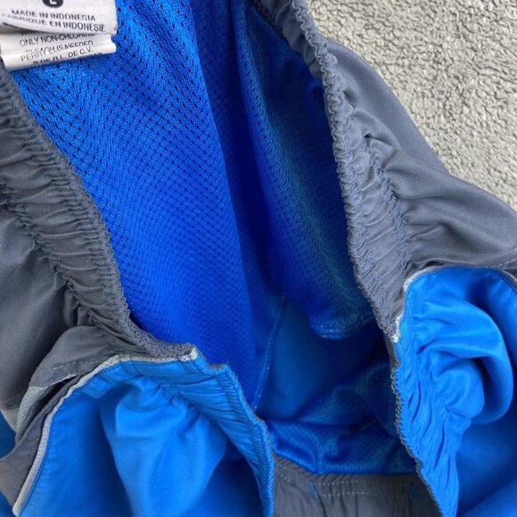 Nike Swim Shorts Adult Small Blue & Gray Drawstring Swimming 9in Inseam Men‎ - Picture 11 of 11